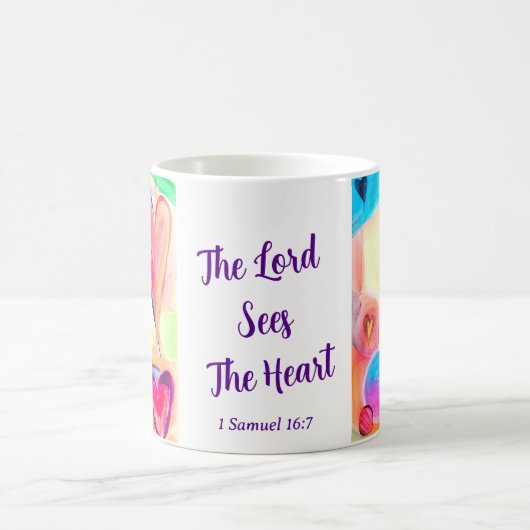 God ziet het hart Mok (Center)