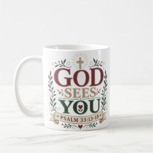 God Ziet Jou Doop Geschenk Koffiemok