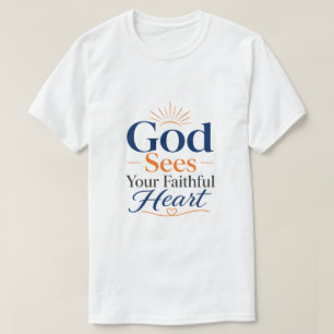 God Ziet Uw Getrouwe Hart Bijbelse Waarheid T-shirt