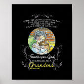 God zij dank dat u mij een oma hebt gemaakt poster (Voorkant)