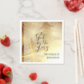 God zij dank de glory kerstboomsterren. servet (Insitu)