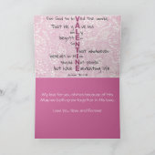 God zij dank de Valentijn van de wereld Feestdagen Kaart (Binnen)