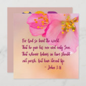 God zij dank de wereld Christelijke Floral (Voorkant / Achterkant)