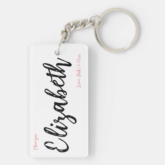 God zij dank de wereld gepersonaliseerde cadeautje sleutelhanger (achterkant)