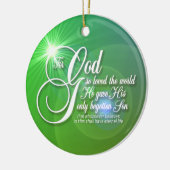 God zij dank de wereldronde Ornamaak Keramisch Ornament (Links)
