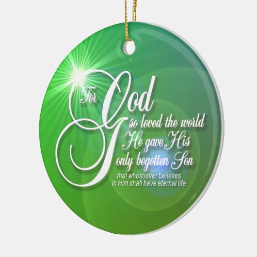 God zij dank de wereldronde Ornamaak Keramisch Ornament (Links)