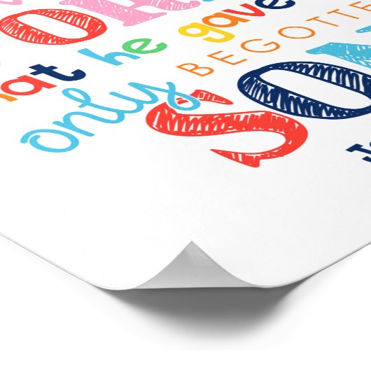 God zij dank is het Kinder Christelijke Poster van (Hoek)