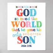 God zij dank is het Kinder Christelijke Poster van (Voorkant)