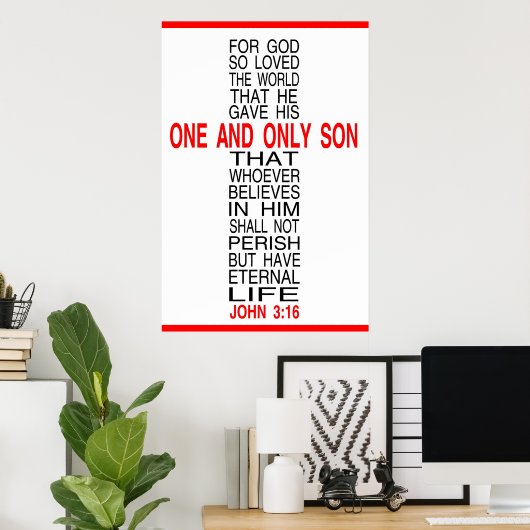 God zij dank is het poster van de wereld zo gelief (Thuiskantoor)