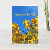 God zij dank (Kolossenzen 3:12) Kaart (Voorkant)