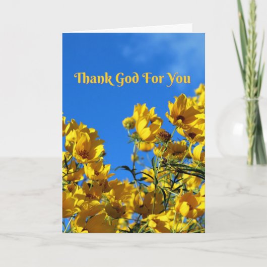 God zij dank (Kolossenzen 3:12) Kaart (Voorkant)