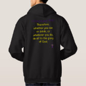 God zij de glorie. hoodie (Achterkant)