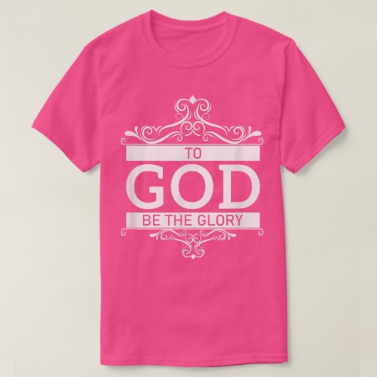 God zij de glorie  t-shirt (Design voorkant)