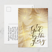 God zij de glorie van de kerstgouden staven feestdagenkaart (Voorkant / Achterkant)