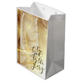 God zij de Glory kerstbomen Stars Medium Cadeauzakje (Achterkant Gekanteld)