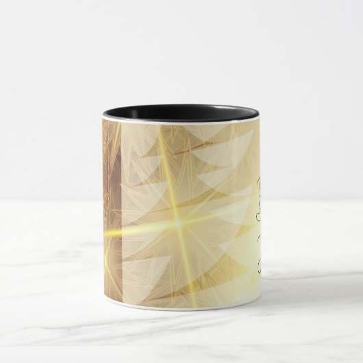 God zij de Glory kerstbomen Stars Mok (Midden)