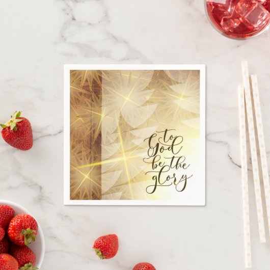 God zij de Glory kerstbomen Stars Servet (Insitu)