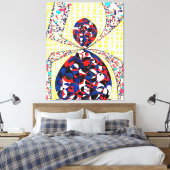 God zit in de details #3 canvas afdruk (Insitu (Slaapkamer))