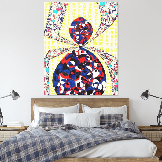 God zit in de details #3 canvas afdruk (Insitu (Slaapkamer))