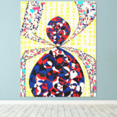 God zit in de details #3 canvas afdruk (Insitu (Houten vloer))