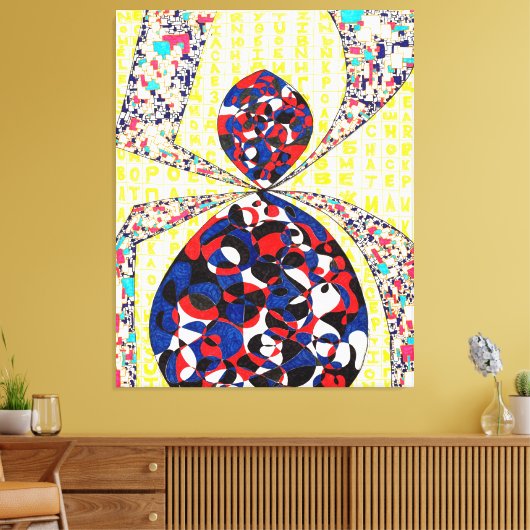 God zit in de details #3 canvas afdruk (Insitu (Woonkamer))