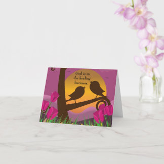 God zit in de genezende Biz gevouwen krijgt een go Kaart