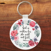 God zit in haar dat ze niet zal herfsten sleutelhanger (Voorkant)