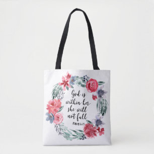God zit in haar dat ze niet zal herfsten tote bag