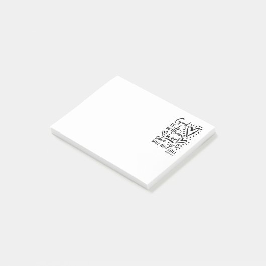 God zit in haar psalm 46:5 post-it® notes (Schuin)