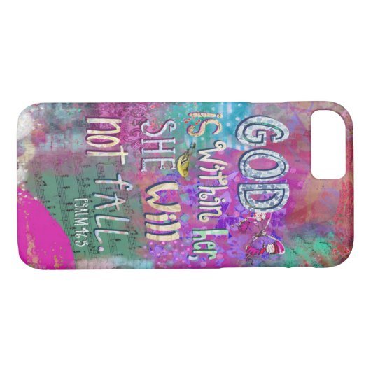 God zit in haar telefoonhoesje Case-Mate iPhone case (Achterkant (Horizontaal))