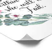 God zit in haar, ze zal niet falen. poster (Hoek)