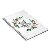 God zit in haar, ze zal niet herfsten notitieboek (Rechterzijde)