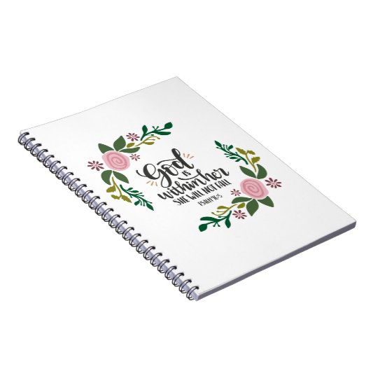 God zit in haar, ze zal niet herfsten notitieboek (Rechterzijde)