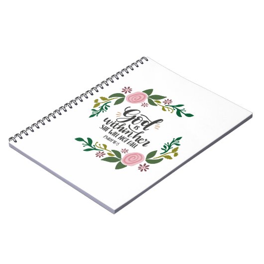 God zit in haar, ze zal niet herfsten notitieboek (Linkerzijde)