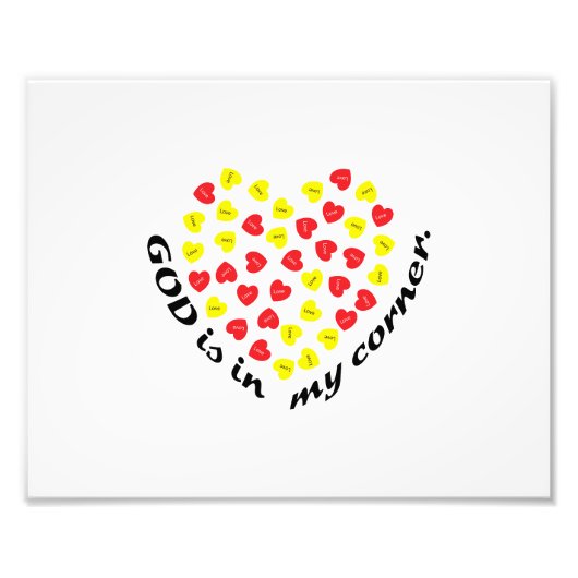 GOD ZIT IN MIJN HOEK. FOTO AFDRUK (Voorkant)