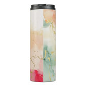 God zit in zijn Herfst Thermosbeker (Achterkant)