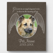 God zond een engel Pet Sympathie Aangepast Fotoplaat (Voorkant)