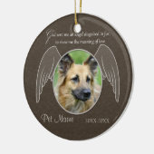 God zond een engel Pet Sympathie Aangepast Keramisch Ornament (Links)