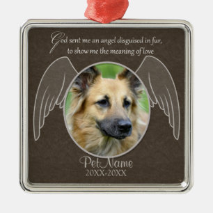 God zond een engel Pet Sympathie Aangepast Metalen Ornament