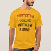 God zonder Man T-shirt (Voorkant)