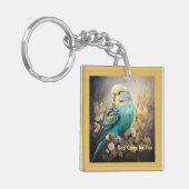God zorgt voor je, Parakeet Sleutelhanger (Voorkant Links)