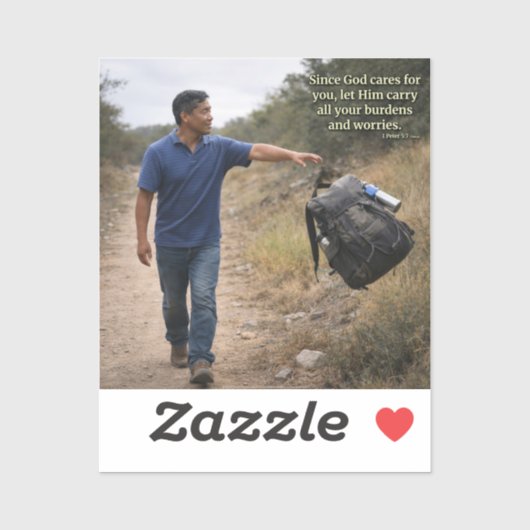 God zorgt voor jou sticker (Vel)