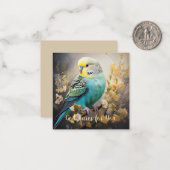 God zorgt voor u, met Parakeet Note Kaart Notitiekaartje (Voorkant / Achterkant in situ)