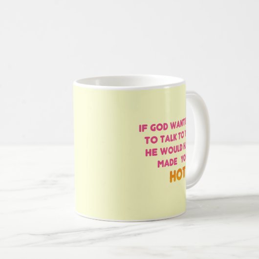 God zou je warm hebben gemaakt koffiemok (Voorkant rechts)