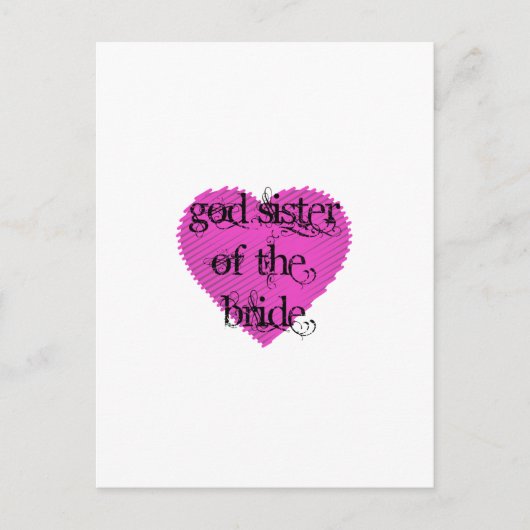 God zuster van de Bride Briefkaart (Voorkant)