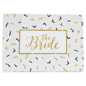 God & zwarte kronkelige Ines en hoekpatroon Groot Cadeauzakje (Achterkant)