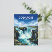 Goðafoss IJsland Briefkaart (Staand voorkant)