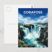 Goðafoss IJsland Briefkaart (Voorkant / Achterkant)
