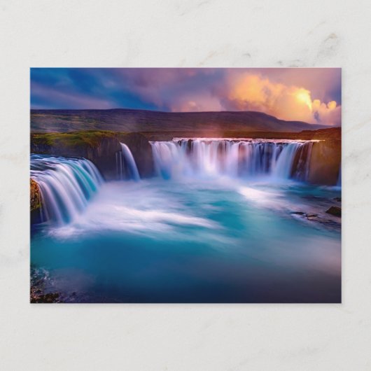 Godafoss, IJslandse waterval Briefkaart (Voorkant)