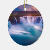 Godafoss, IJslandse waterval Keramisch Ornament (Links)